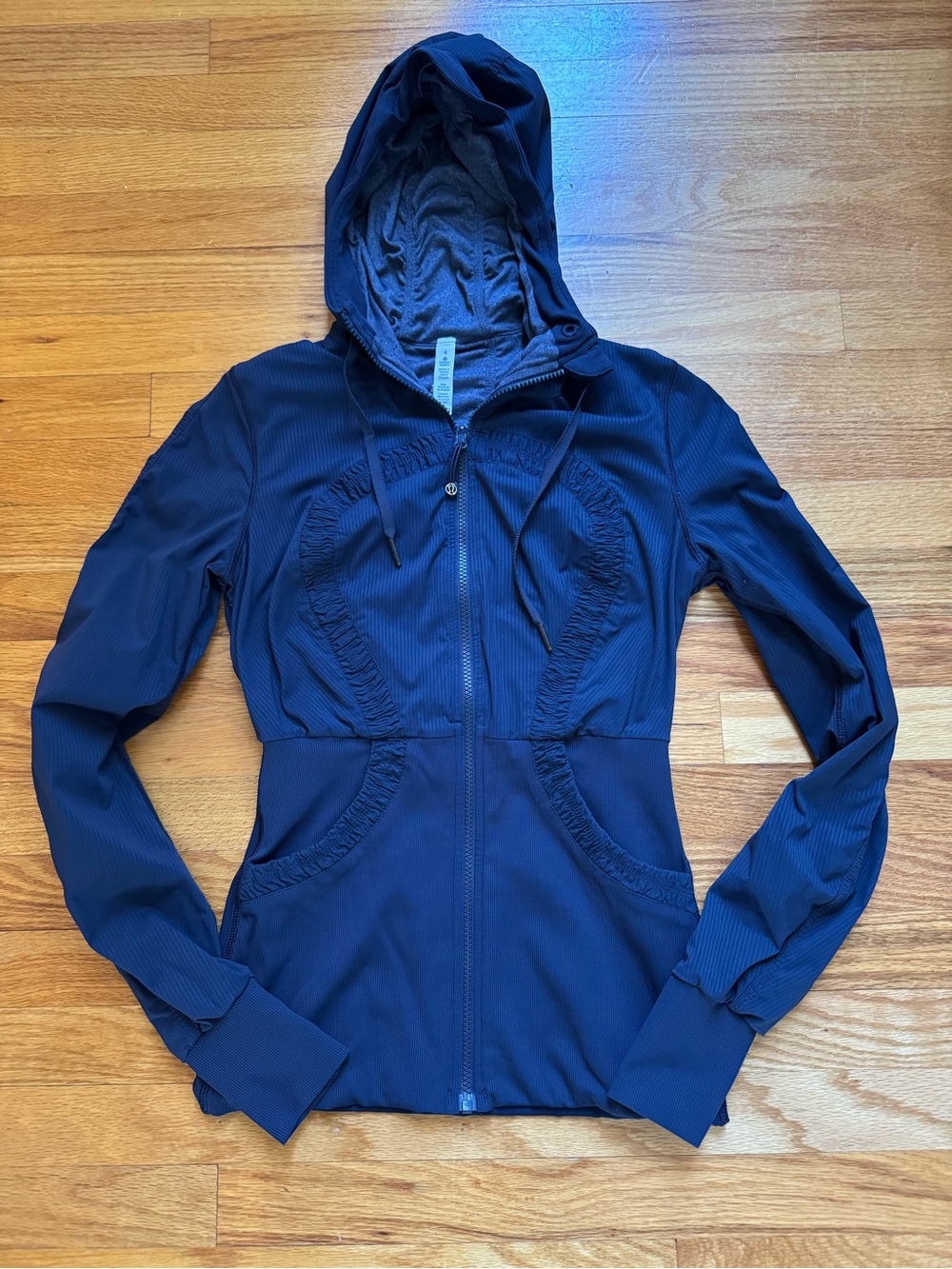 Lululemon Dance Studio Jacket III Reversible Inkwell Navy Blue Size 8 Excellent